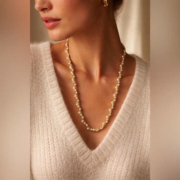 Napier Jewelry - Vintage Napier Pearl Rope Chain Necklace Opera Length